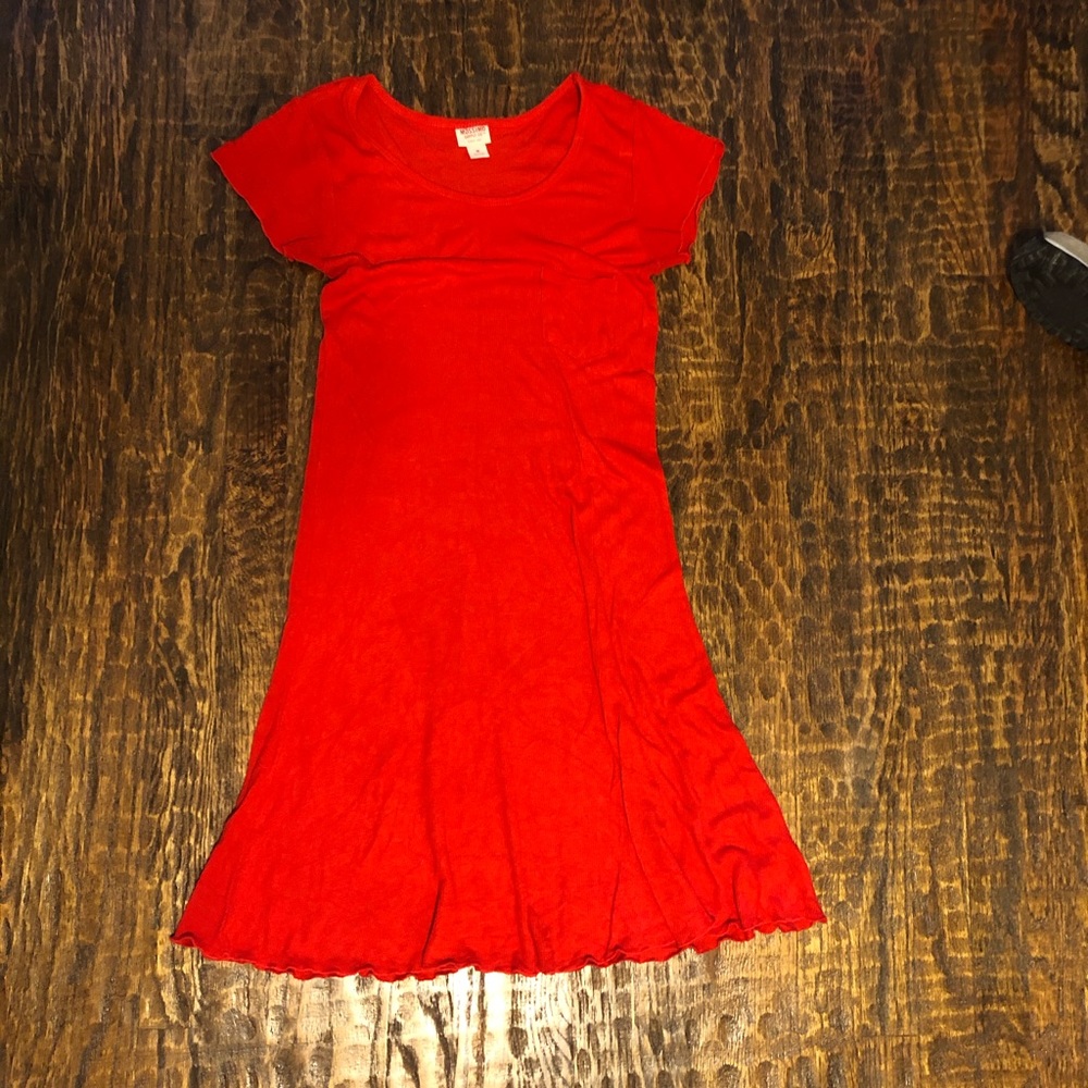Red Tight and Flowy Mossimo Dress Size Medium